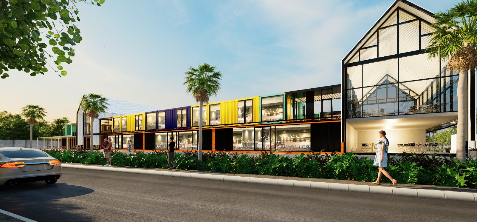 Sport Center Jambi eksterior kontainer