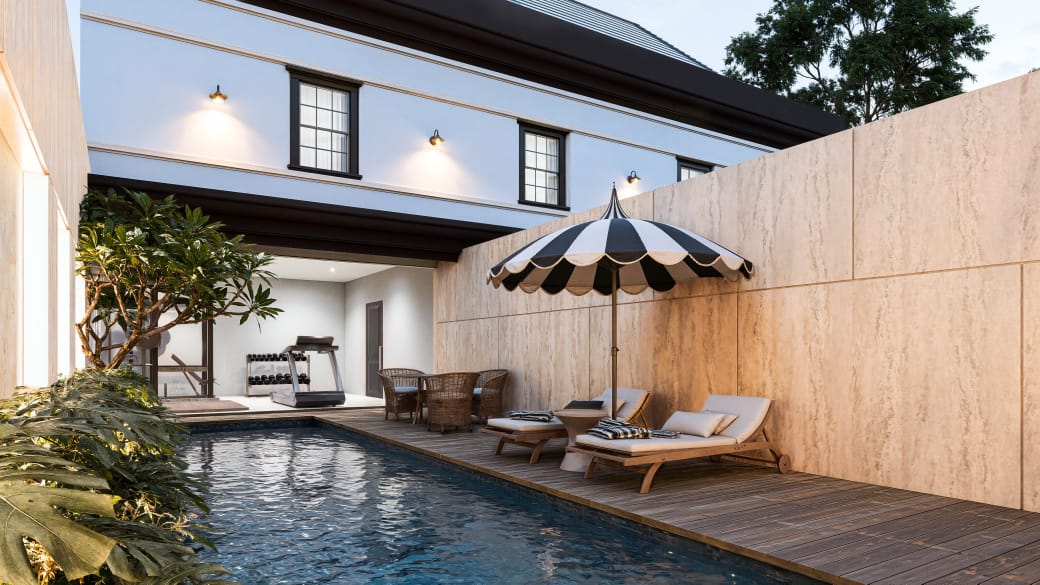 Rumah Menteng gym dan poolside