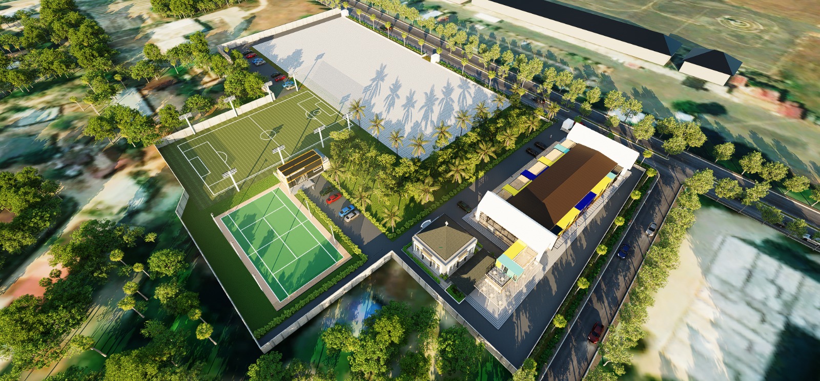 Sport Center Jambi aerial 1
