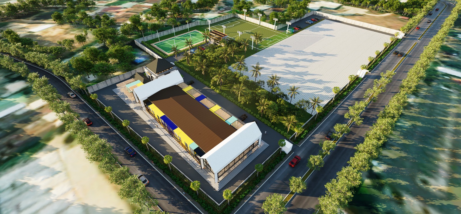 Sport Center Jambi aerial 2