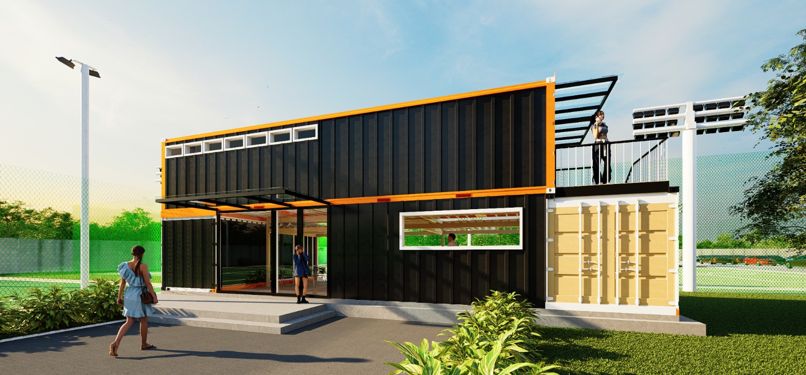 Sport Center Jambi bangunan cafe 2